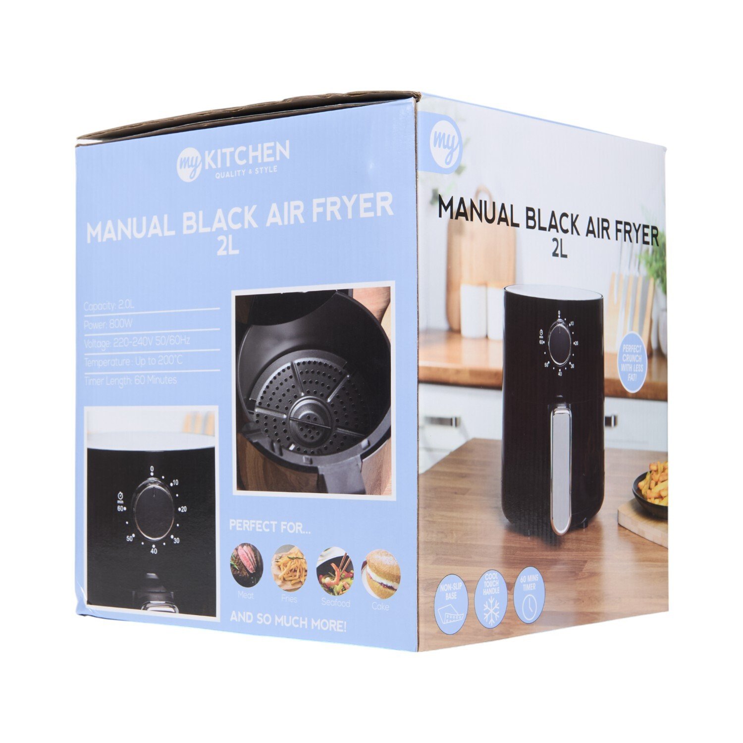 MY Manual Black Air Fryer Black Image 8