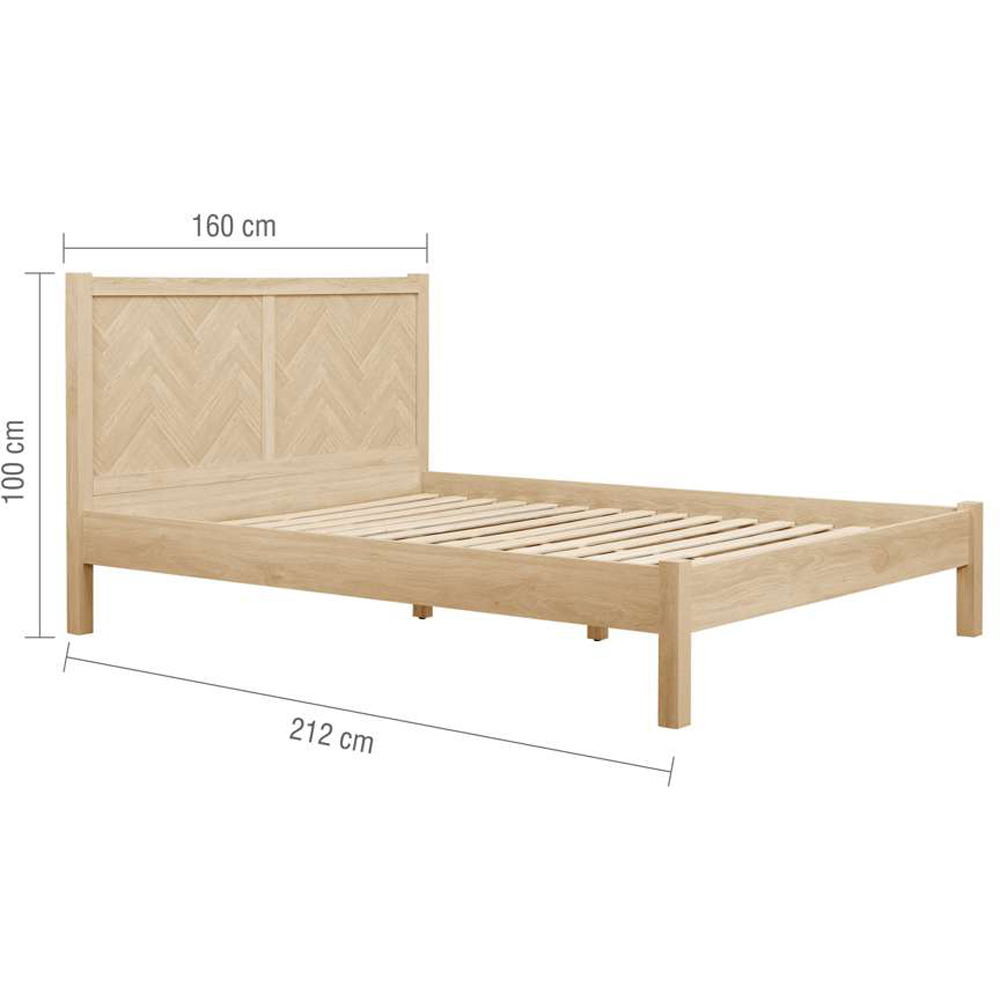 Birlea Herringford King Size Oak Bed Image 8