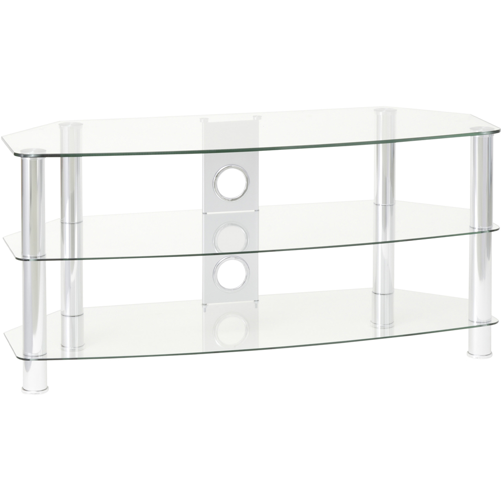TTAP Vantage 2 Shelf Chrome TV Stand 1050mm Image 2