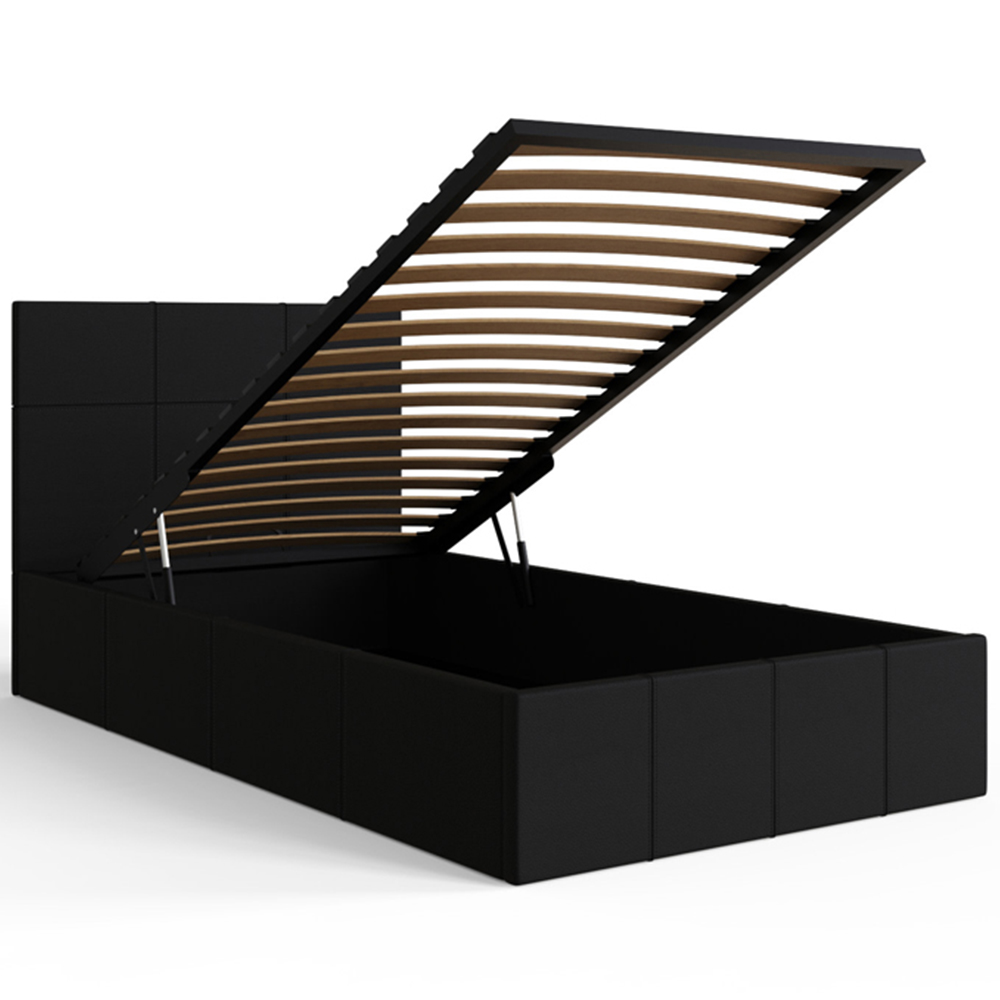 GFW Single Black End Lift Ottoman Bed Image 4