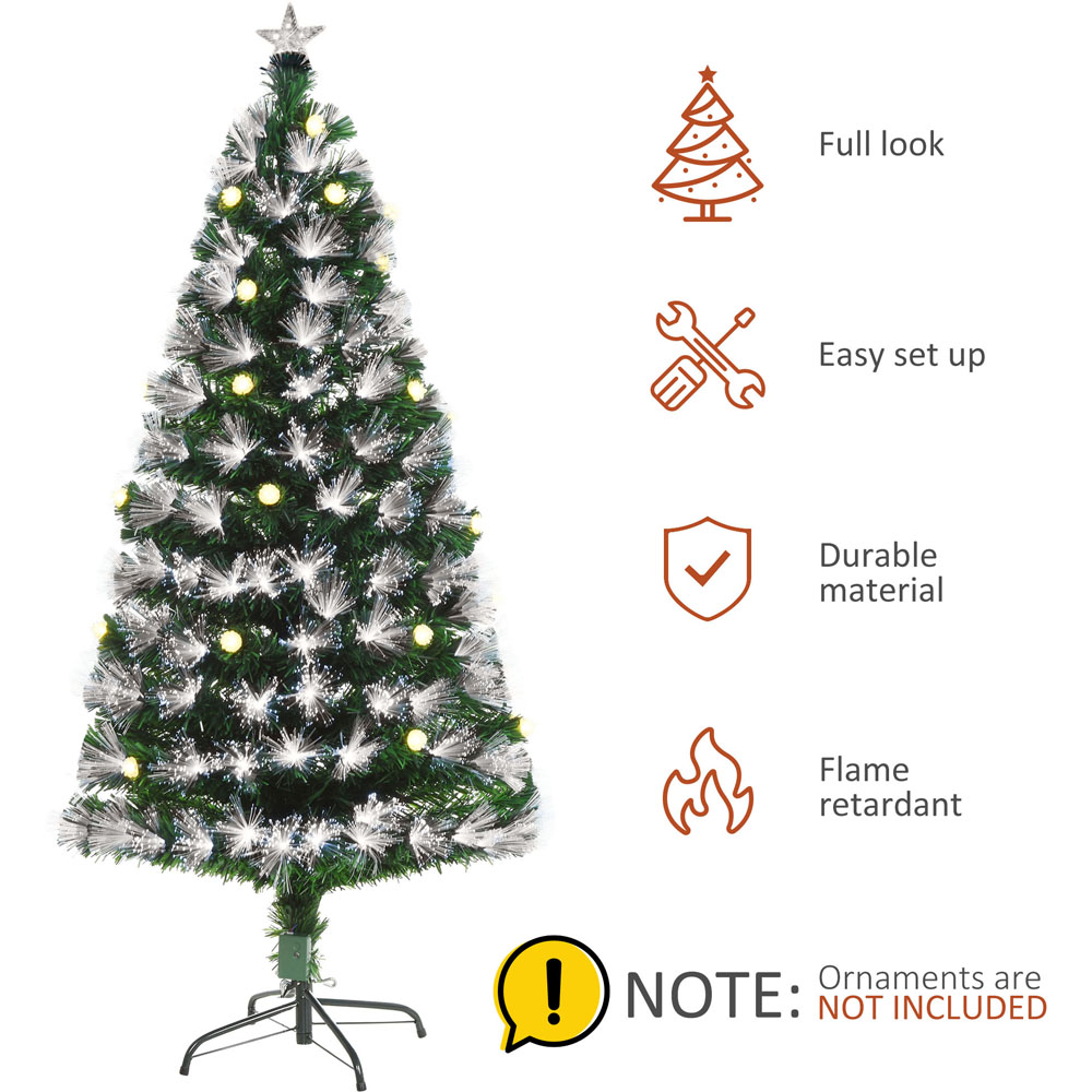 Everglow LED Full Bodied Green Artificial Christmas Tree 5ft Image 5