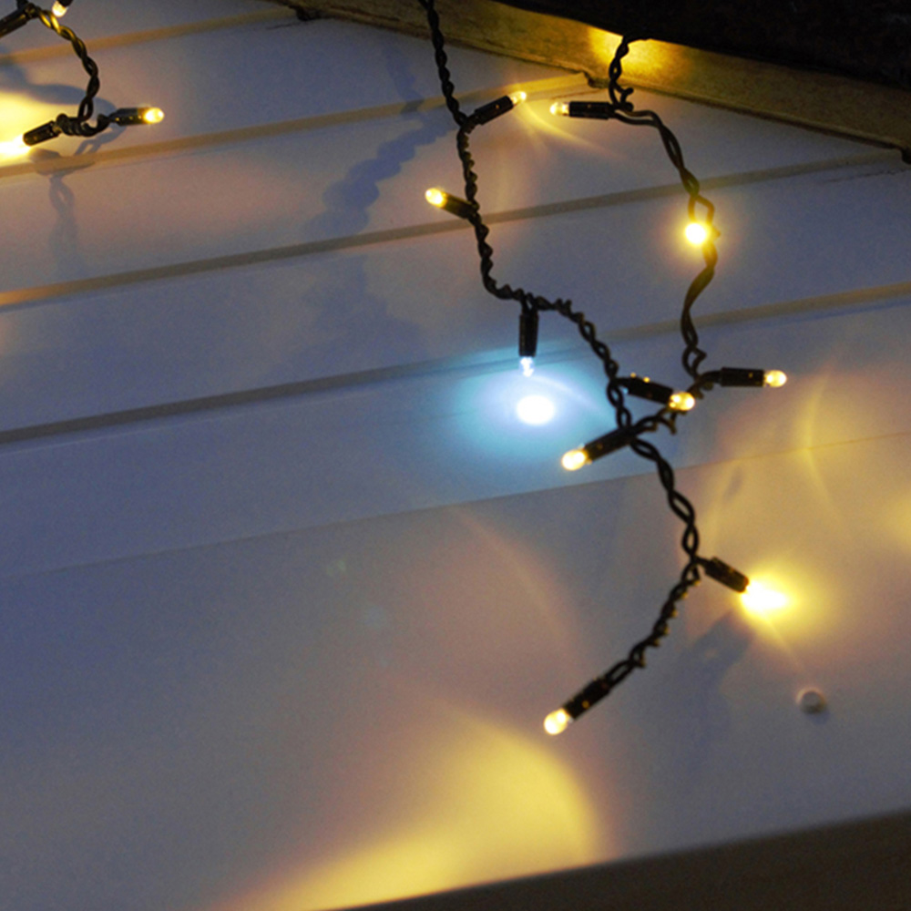 Eagle Connect 60 Warm White LED Twinkle Effect Icicle Light 2m Image 6