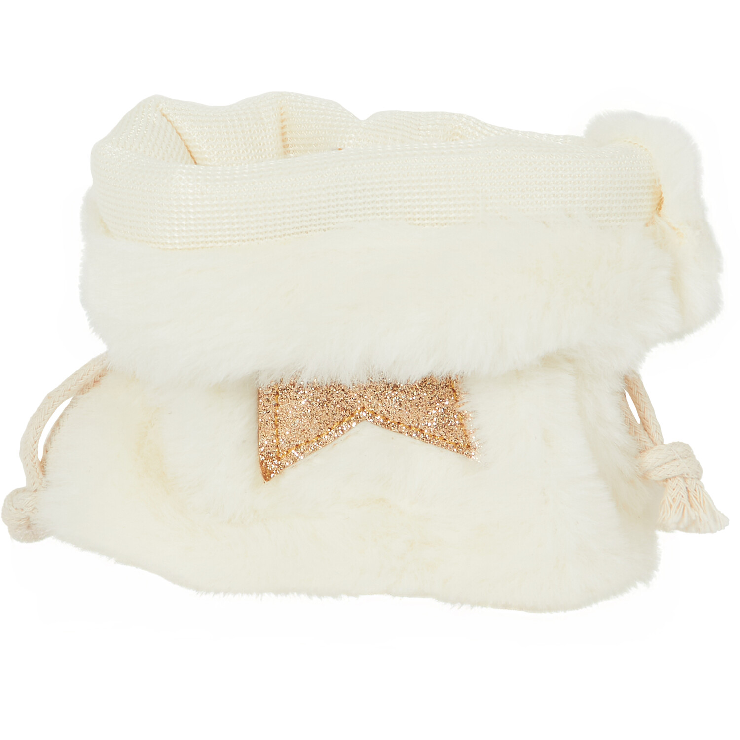 Gold Glitter Star Plush Bag Image 4