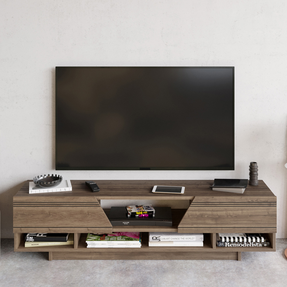 Decorotika Aspatria Walnut TV Unit Image 5