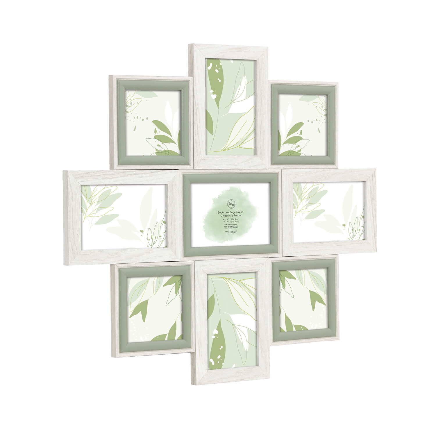 Saybrook Multi Aperture Frame - Sage Green / 49.8cm Image 4