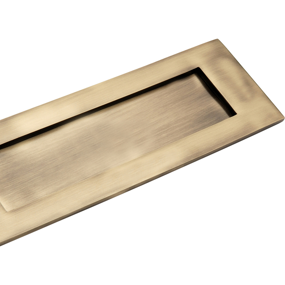 Spira Brass Victorian Antique Brass Letter Plate 300mm Image 4