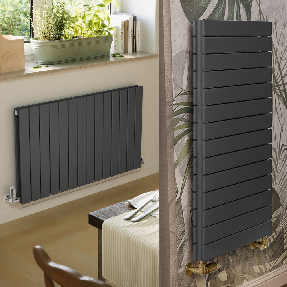 Terma Forte 3696 BTU Metallic Grey Double Panel Radiator 600 x 1032mm Image 7
