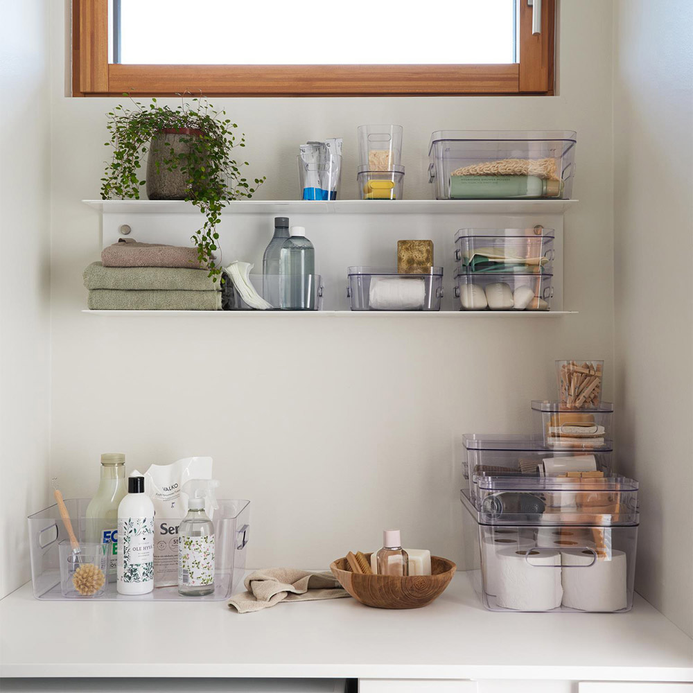 SmartStore Compact Clear Large Storage Box 15.4L 3 Pack Image 4