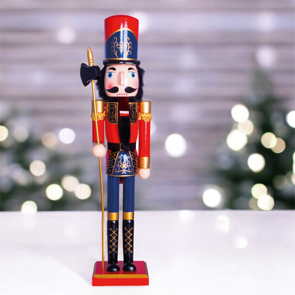 St Helens Multicolour Classic Wooden Nutcracker Soldier 60cm Image 3
