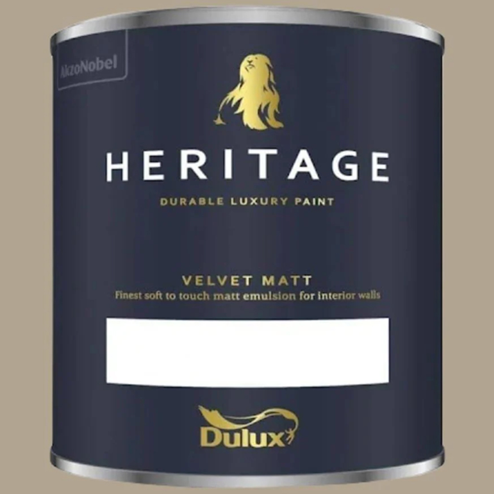 Dulux Heritage Walls and Ceilings Setting Stone Velvet Matt Emulsion Paint 1L Image 2