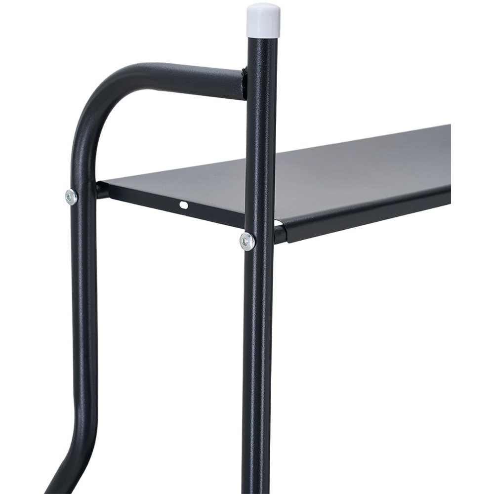 Living and Home 2 Shelf Black Over-Washing Machine Storage Rack Image 4