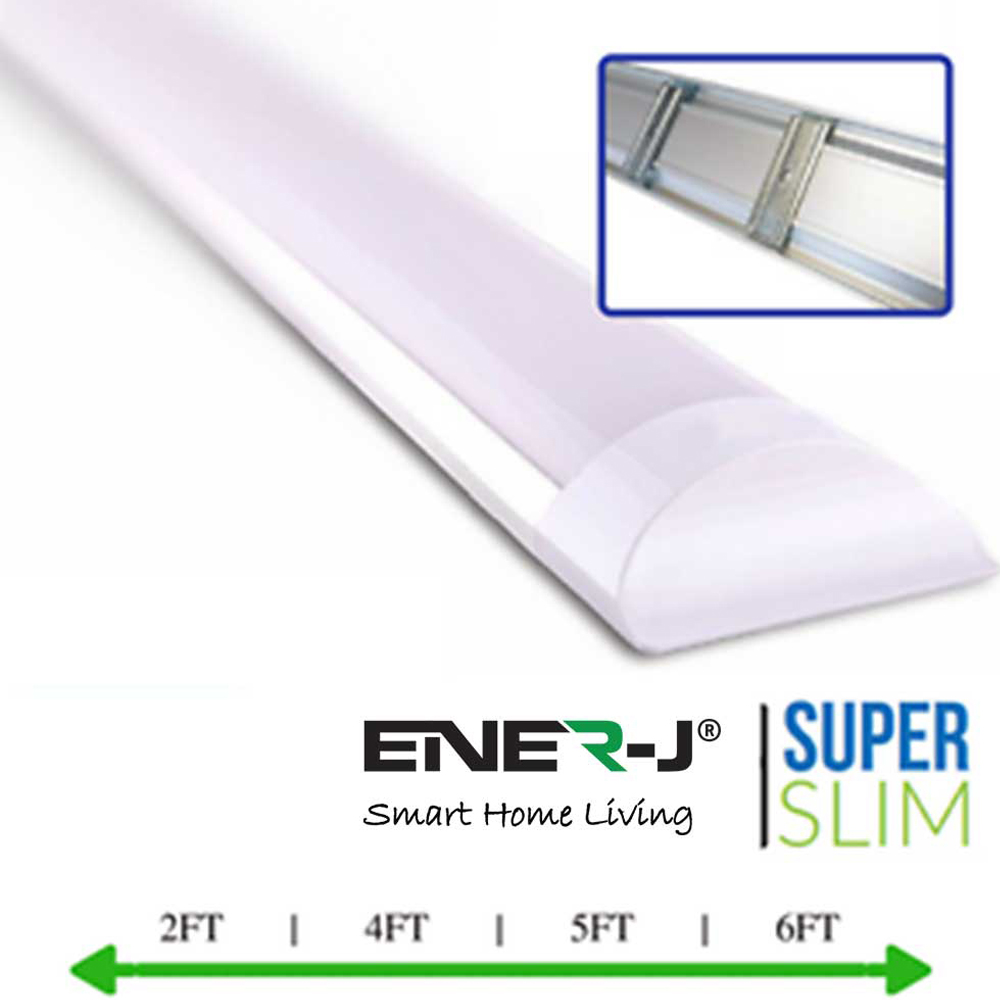 ENER-J 18W 6000K LED Prismatic Batten 60cm 2 Pack Image 6