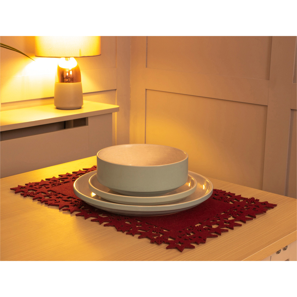 St Helens Maroon Felt Table Mat 30 x 45cm 2 Pack Image 3