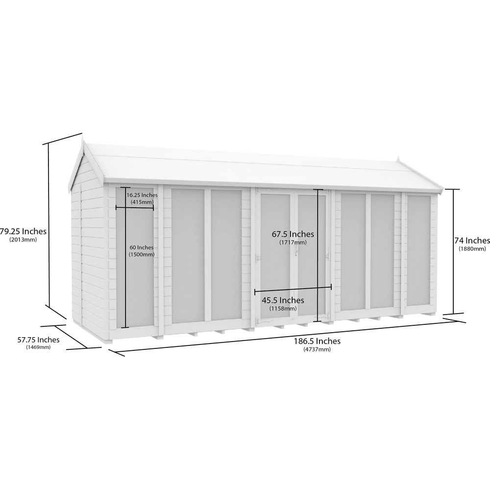 DIY Sheds 16 x 5ft Tongue and Groove Timber Apex Summerhouse Image 7