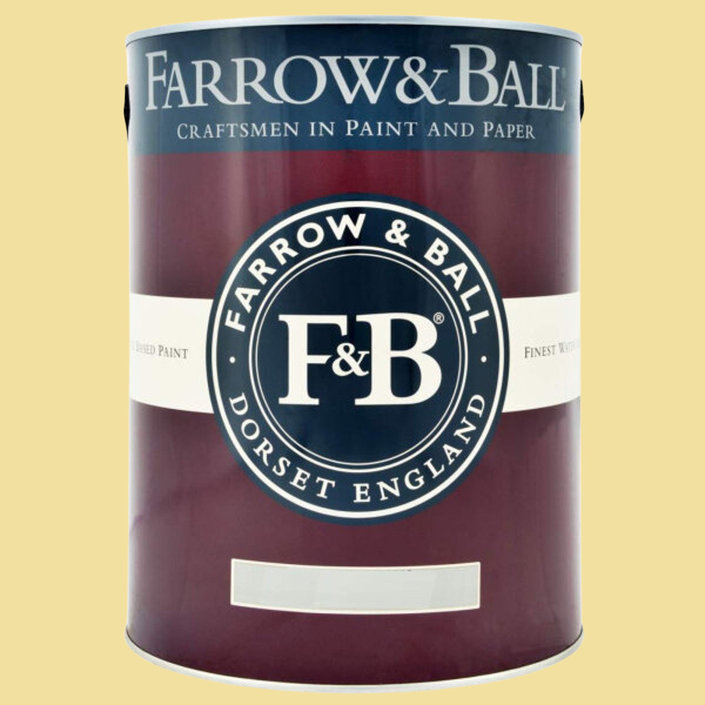 Farrow & Ball Interior Wood and Metal 233 Dayroom Yellow Flat Eggshell Paint 5L Image 2