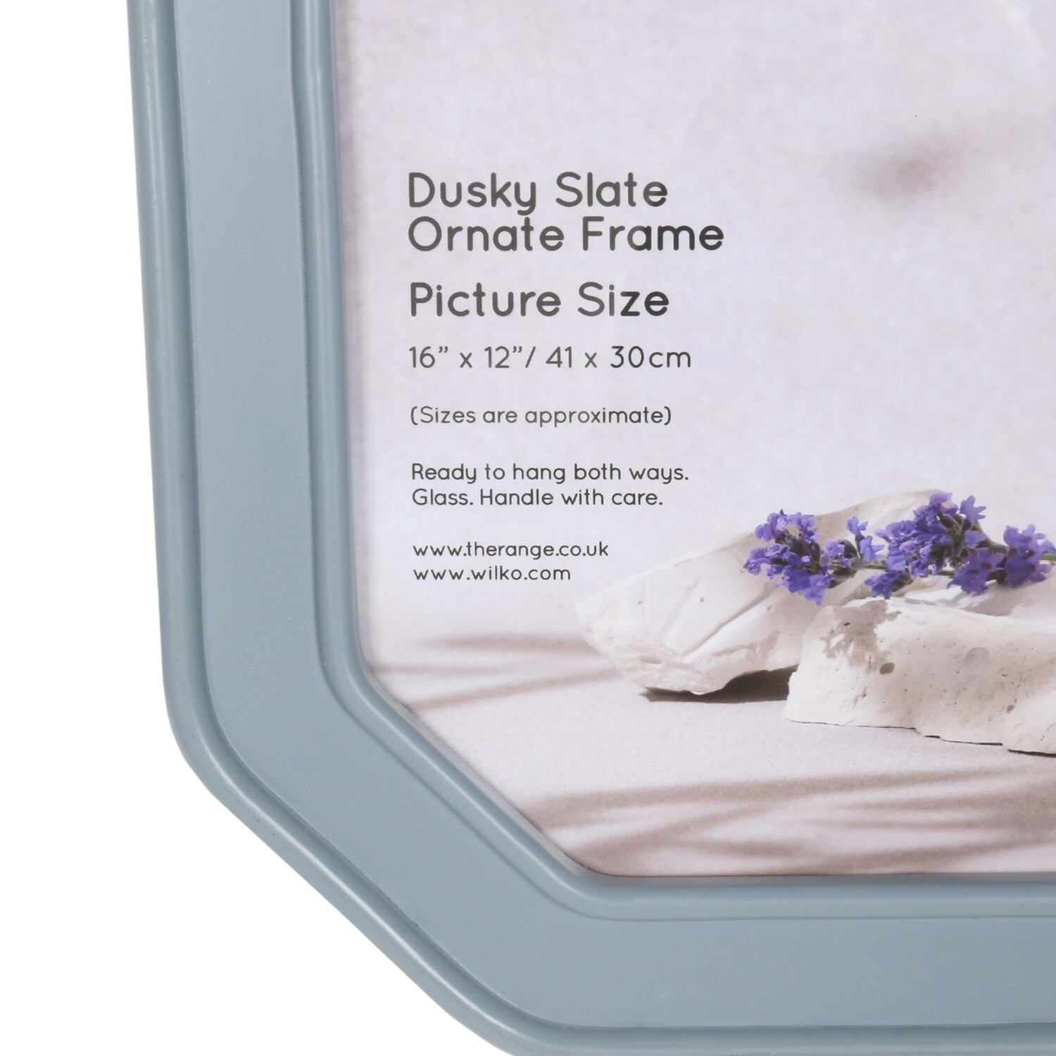 Ornate Photo Frame - Dusky Slate / 16 x 12in Image 2