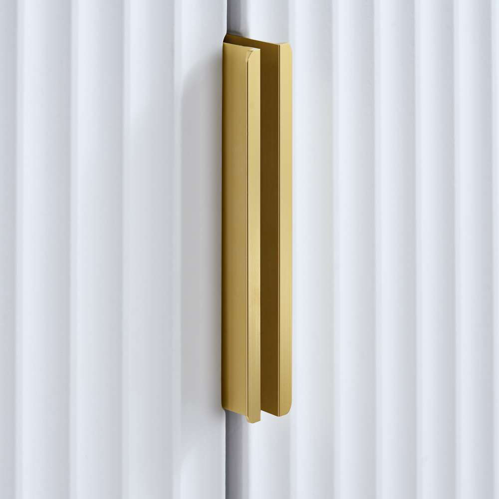 Birlea Zara 2 Door Fluted White Wardrobe Image 7