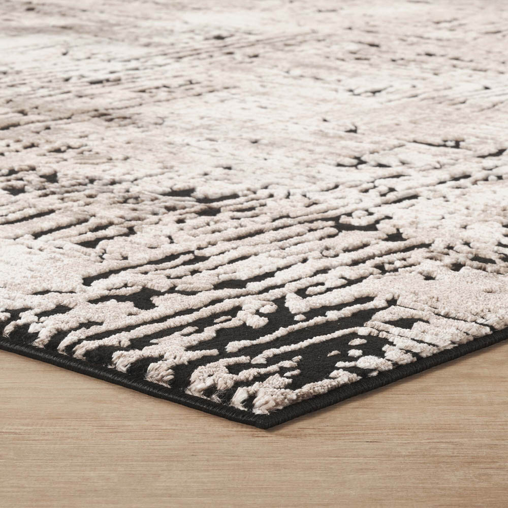 Desire Rugs Belgravia Metallic Sheen Modern Illusion Design Mocha Rug 160 x 230cm Image 3