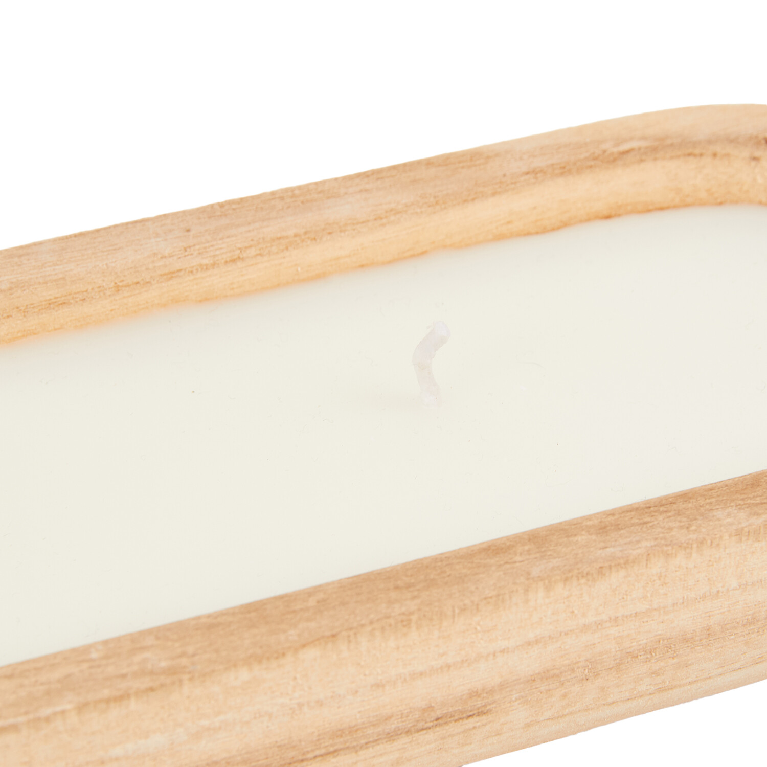 Nectarine Blossom Wooden Candle Natural and White Image 3