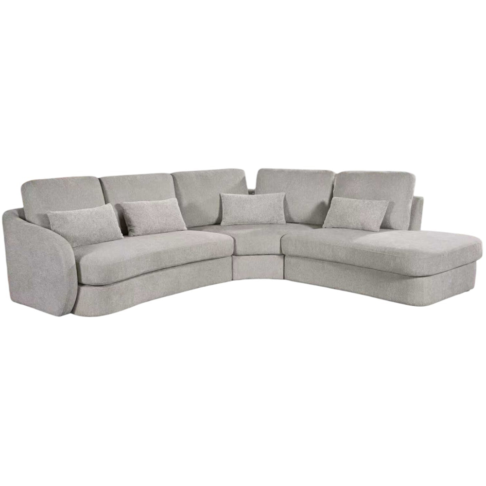 Mabel Corner Sofa Cream Right-hand Image 2
