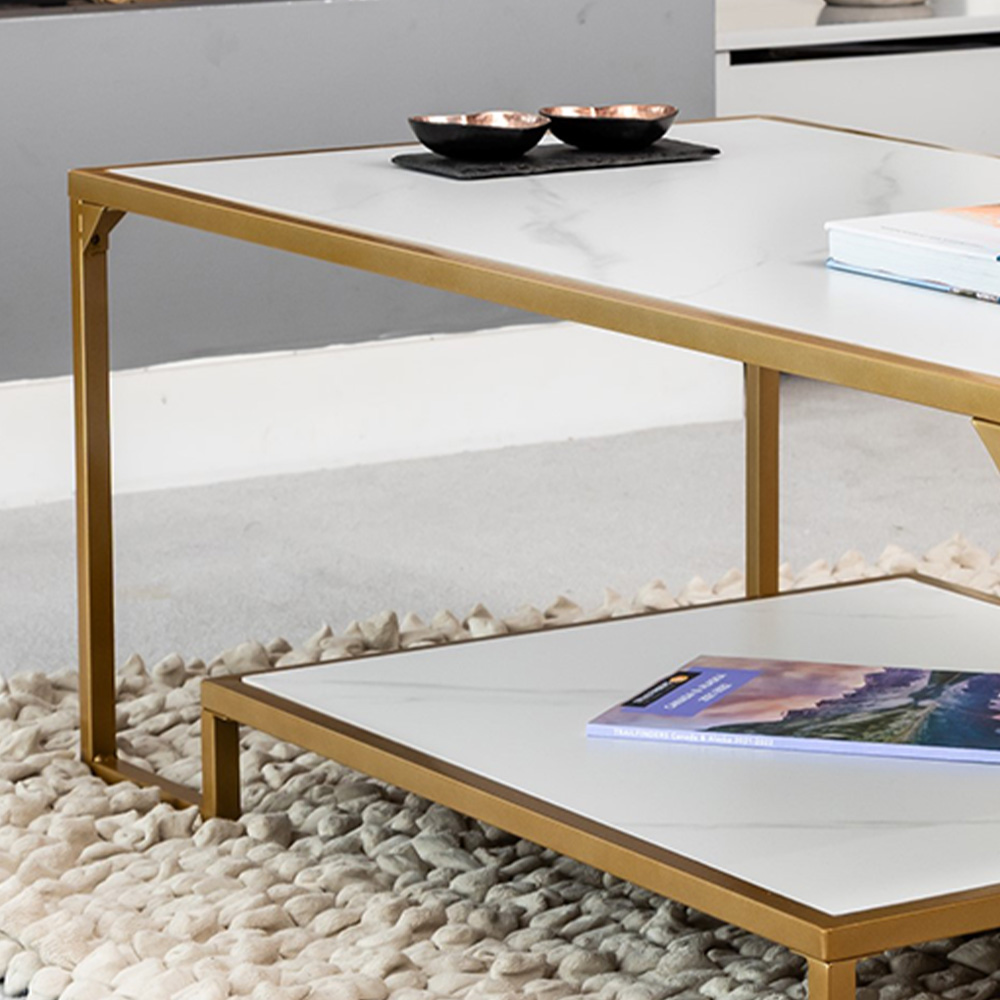 Artemis Home Aether Single Shelf Rectangular Coffee Table Image 2