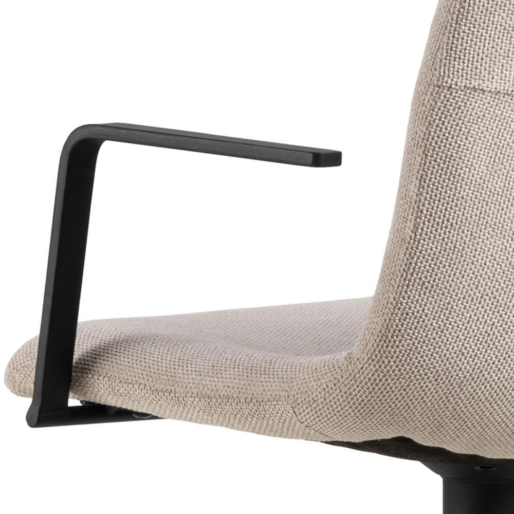 Florence Pablo Beige Swivel Bar Stool Set of 2 Image 5