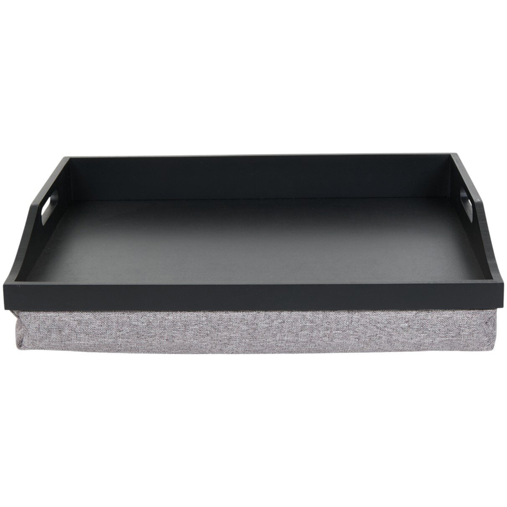 Premium Lap Tray with Handles Black Image 4