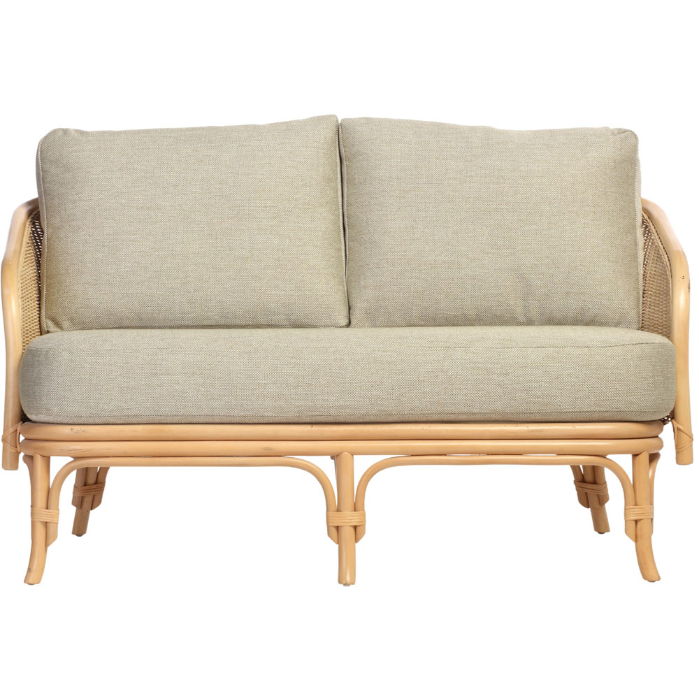 Desser Furniture Royal 2 Seater Roma Sage Natural Rattan Sofa Image 3