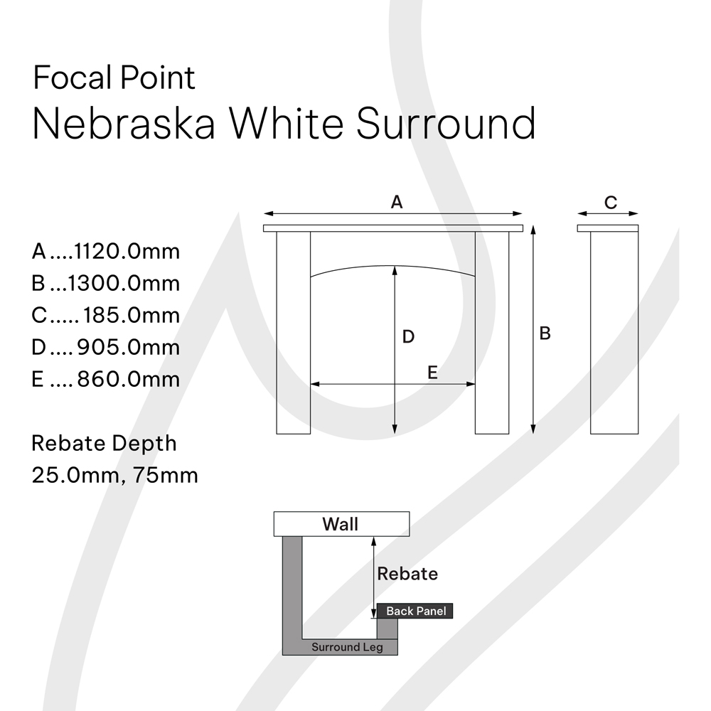 Focal Point Nebraska White Surround Suite Image 3