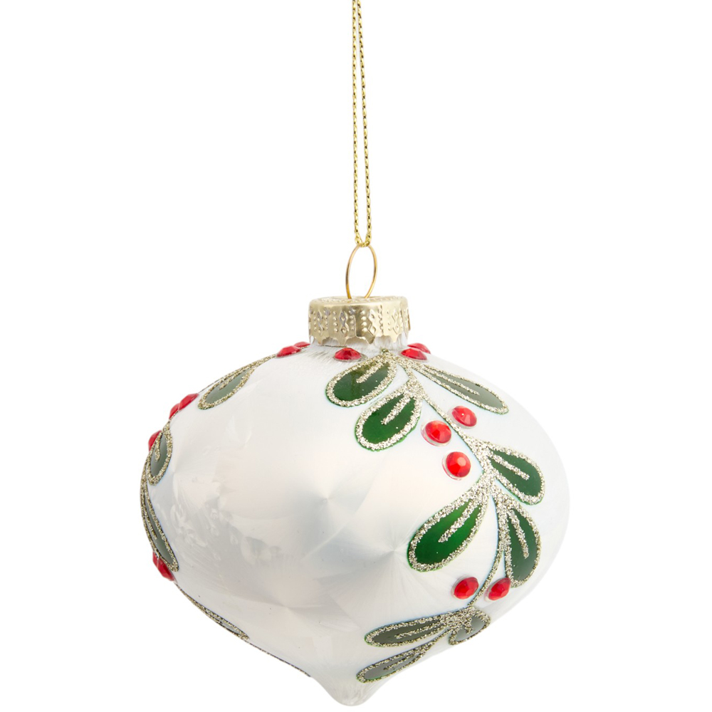 White Holly Bauble - White Image 2