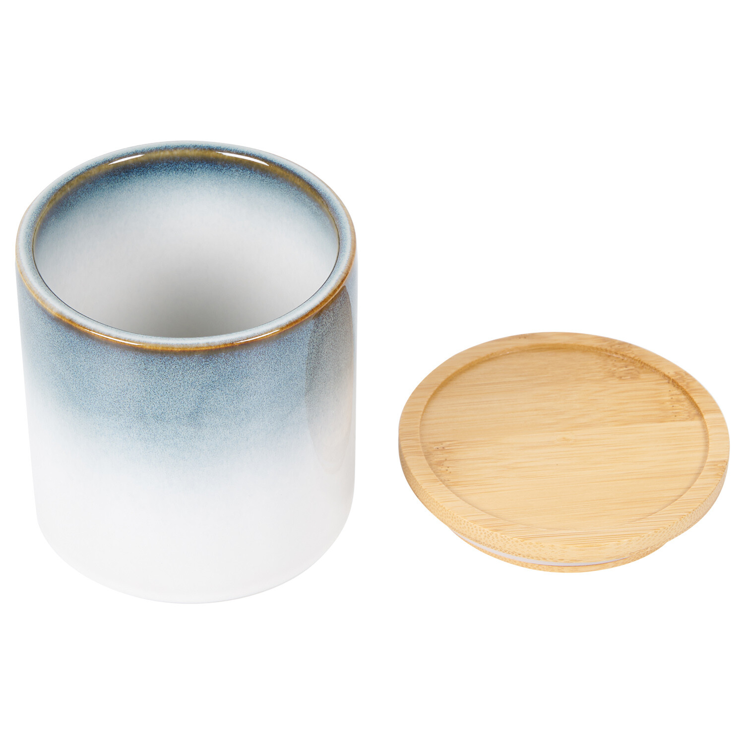 Large Reactive Glaze Canister - Blue Image 3