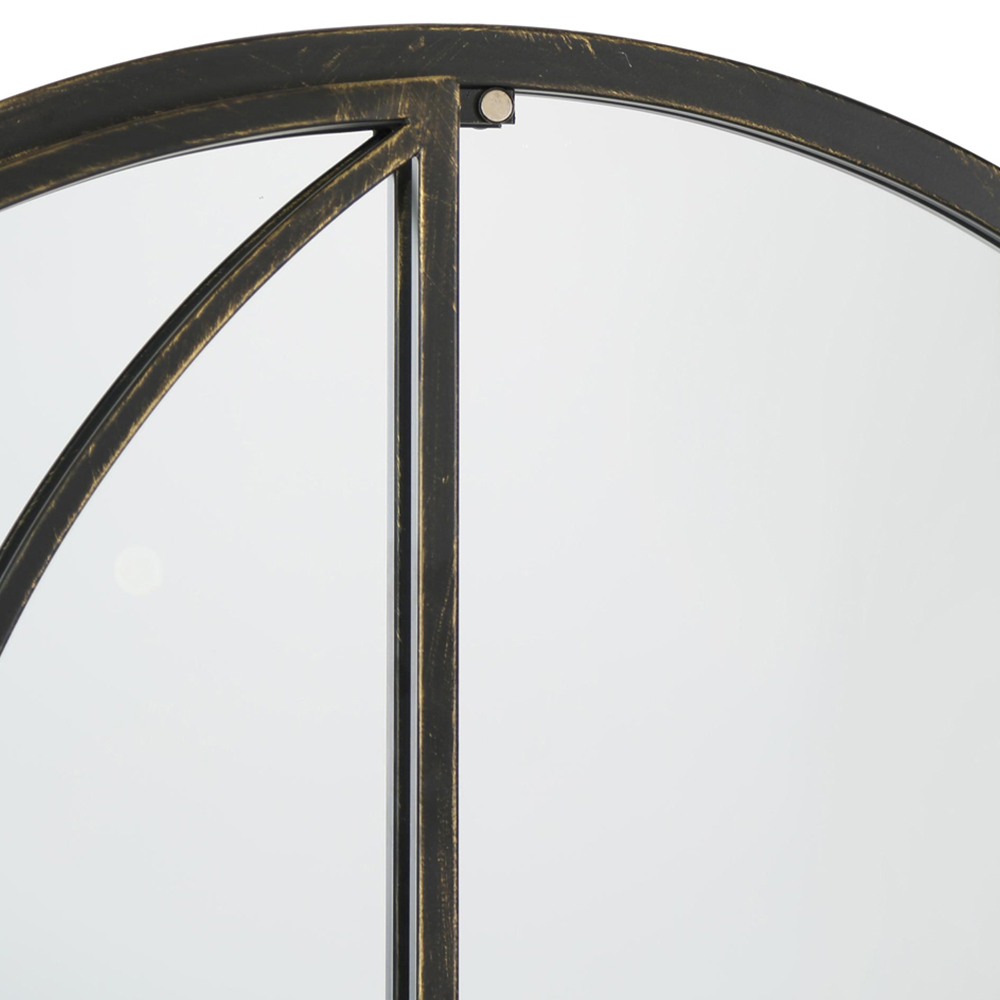 MirrorOutlet Summer View Metal Arched Opening Window Garden Mirror 140 x 75cm Image 6