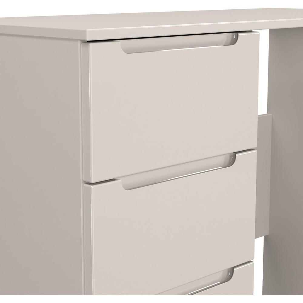 Crowndale Milan 3 Drawer Kashmir Gloss and Kashmir Dressing Table Ready Assembled Image 4
