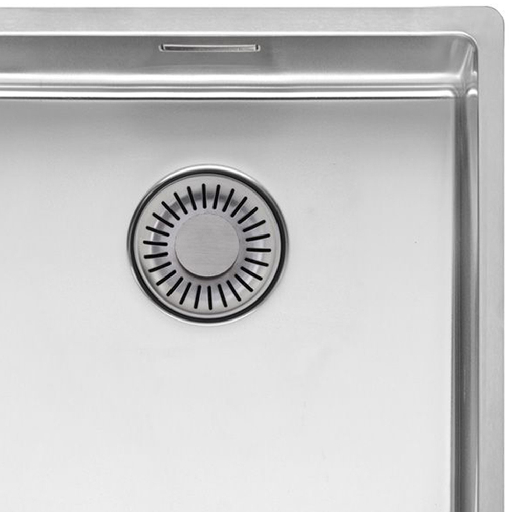 Reginox New York Silver Single Square Bowl Sink 340 x 400mm Image 2