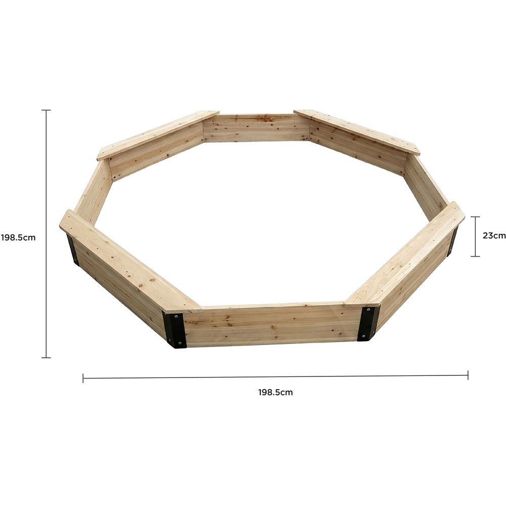 Charles Bentley Wooden Sandpit with Seating and Cover Image 9
