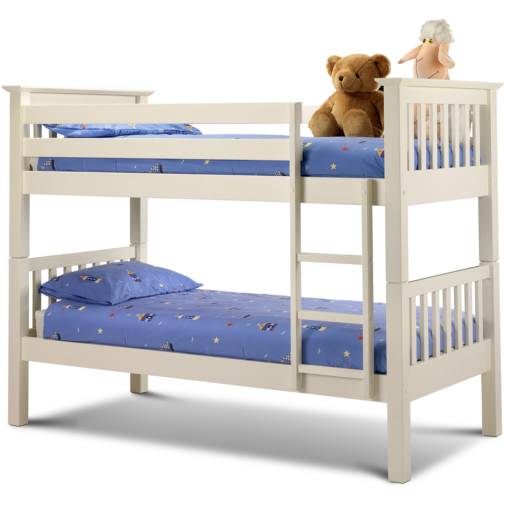 Julian Bowen Barcelona White Bunk Bed Image 2