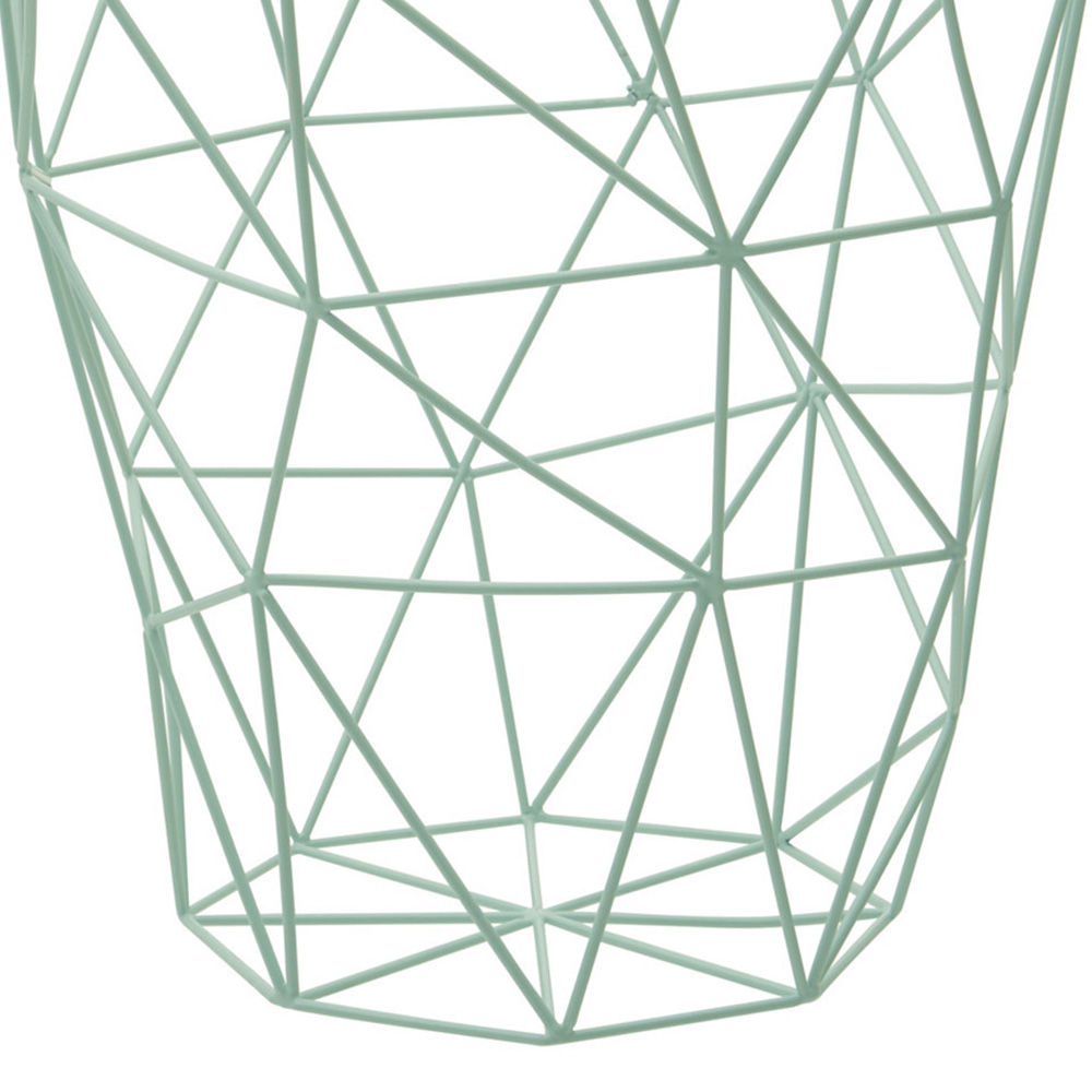 Premier Housewares Vertex Green Finish Storage Basket Image 6