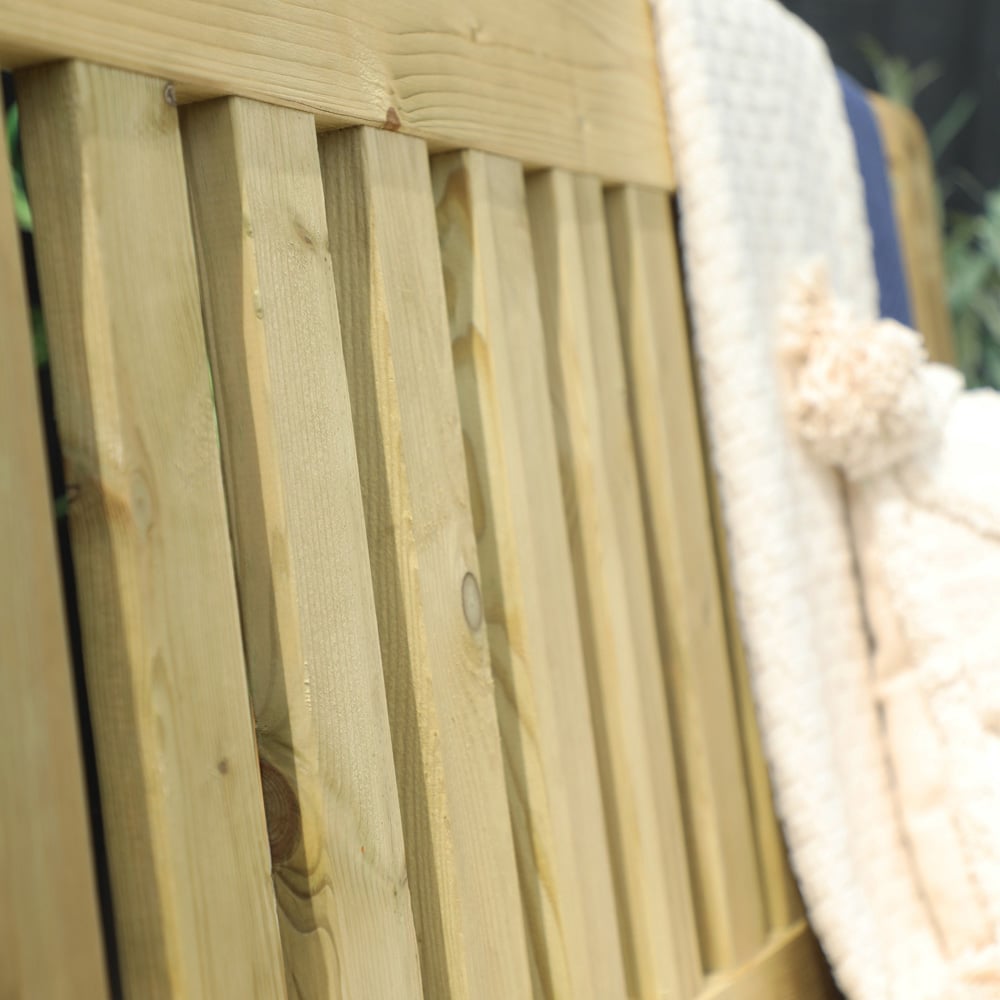 Mercia Carlton 2 Seater Timber Garden Bench Image 5