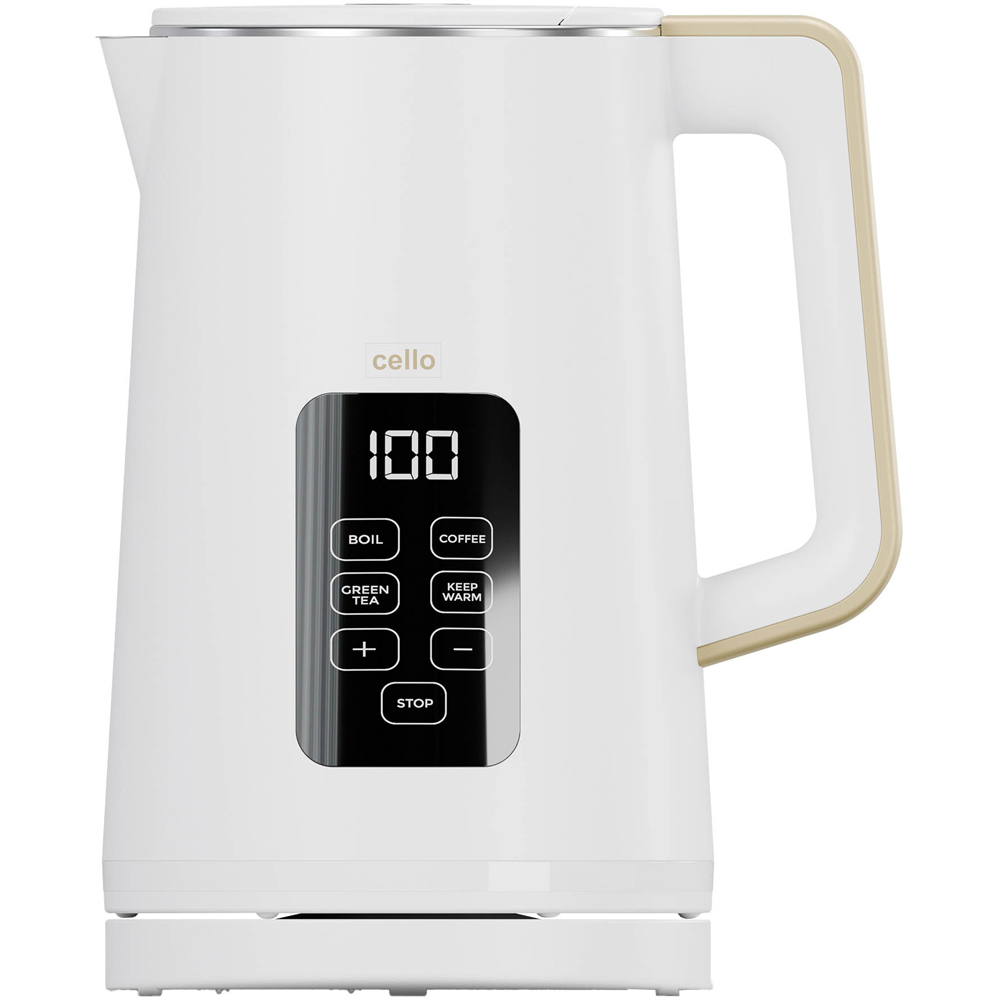 Cello CELLO-KE185-WH White Digital Kettle with Touch Panel Image 1