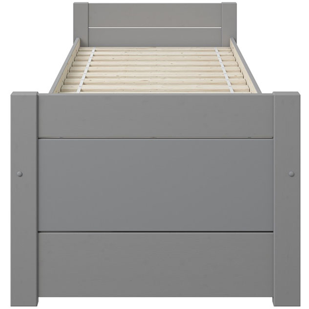 Noomi Tomas Single Continental Grey Captain Bed with Trundle and Underbed Drawer Image 6