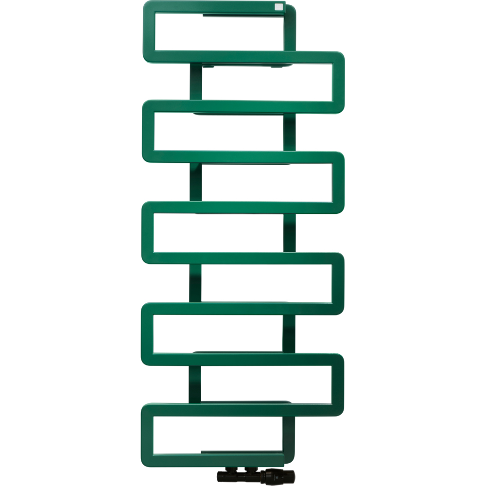 Terma Bookie Matt Green Heated Towel Rail 1155 x 500mm Image 6