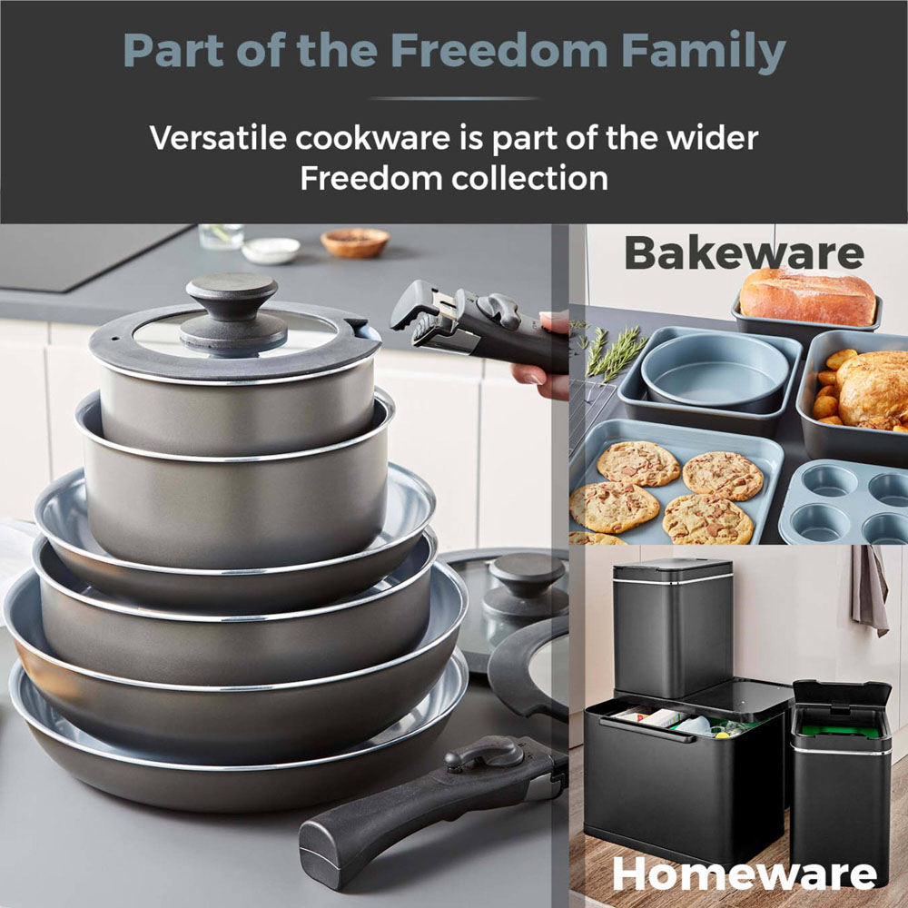 Tower 7 Piece Grey Cookware Set Image 6