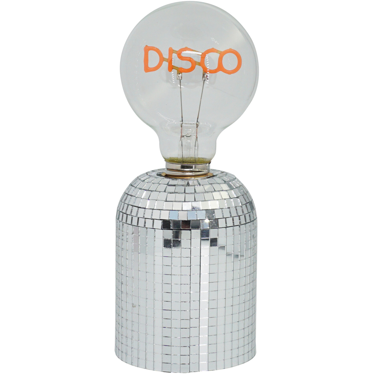 Disco Bulb Battery Operated Light	 - Silver Image 5