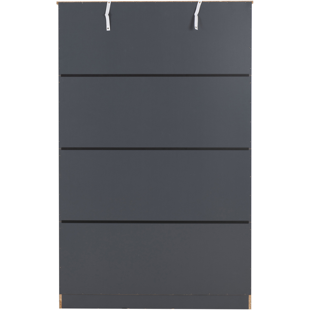 Seconique Portland 3 Door Grey and Oak Effect Wardrobe Image 6