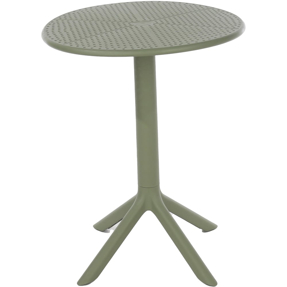 Core Products Rimini Lattice 2 Seater Moss Green Bistro Table Set Image 4