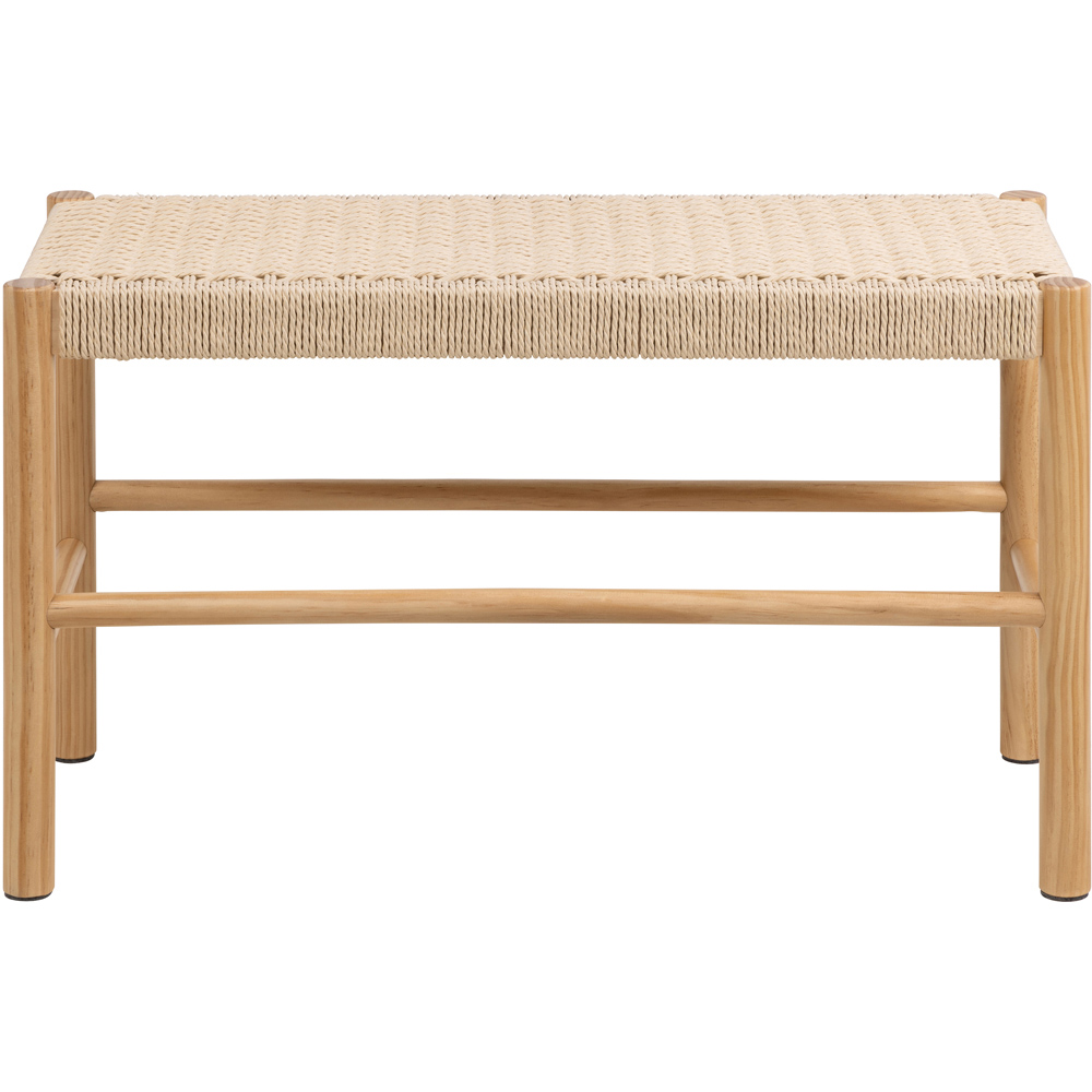 Florence Alvin Off White Weaved Bench Image 3