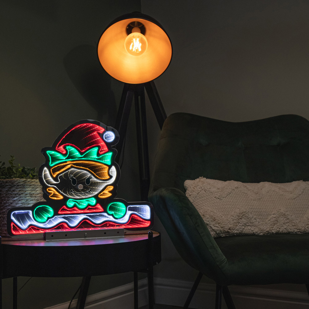 Samuel Alexander Multicolour Infinity LED Light Up Elf Girl Christmas Decoration Image 9