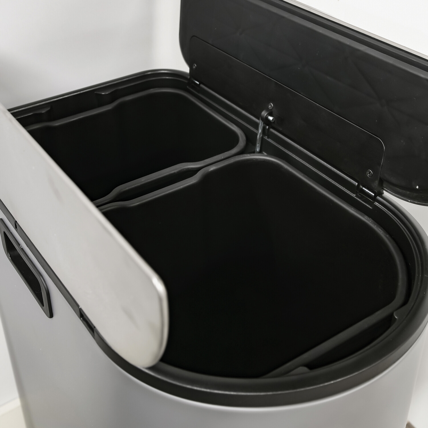 Living Solutions Butterfly Recycle Bin Grey Image 7