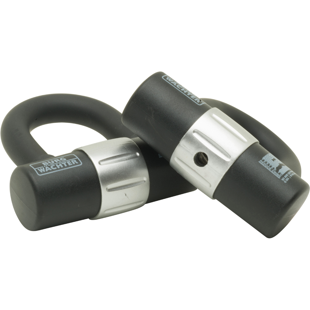 Burg-Wachter 100D Duo Sold Secure Gold Keyed Alike U-lock, Twin Pack, Black Image 2