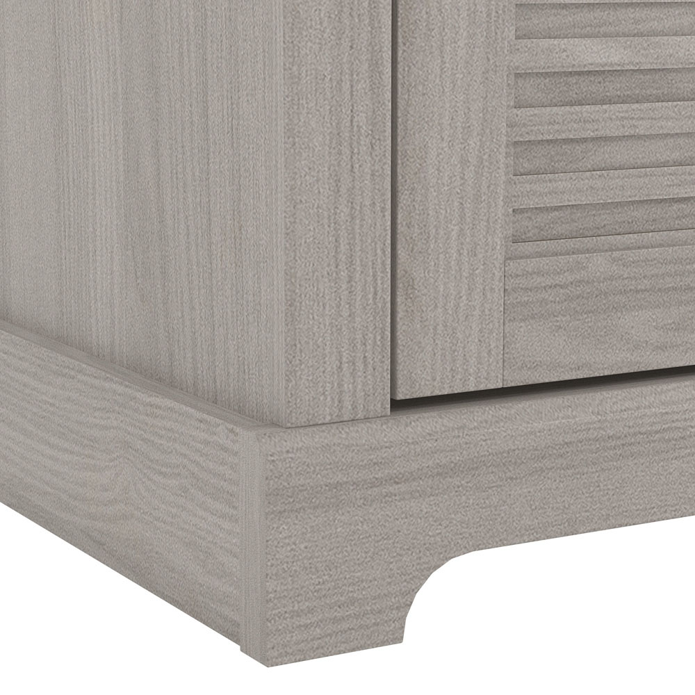 GFW Salcombe 2 Door 2 Shelf Warm Grey Oak TV Unit Image 6